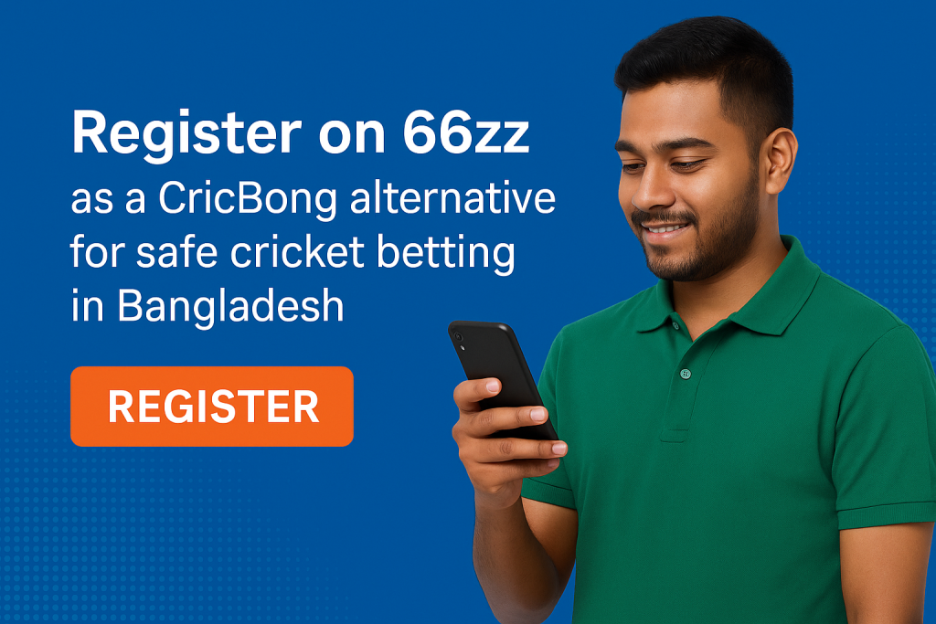 text: Register on 66zz as a CricBong alternative for safe cricket betting in Bangladesh